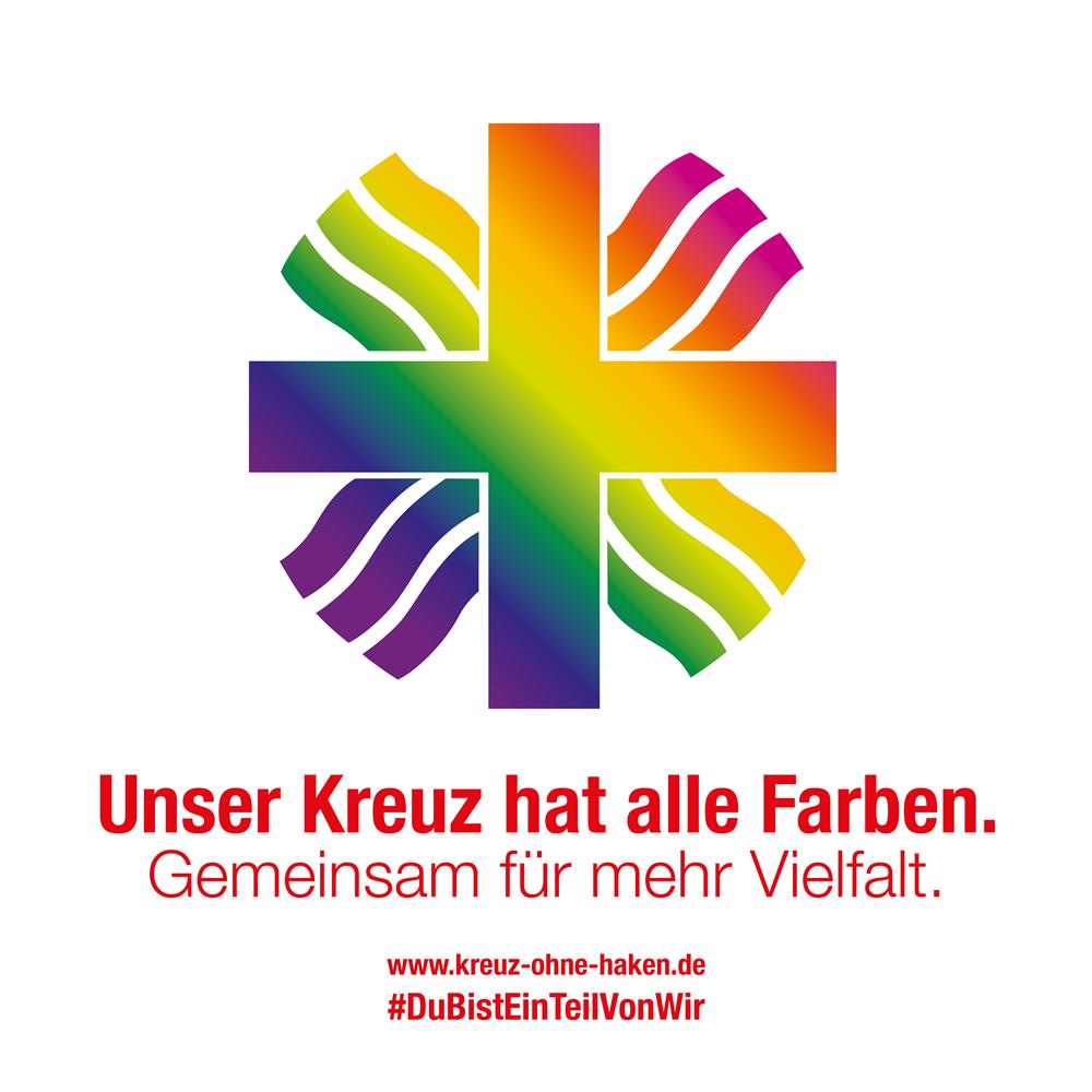 Kampagne "Unser Kreuz hat alle Farben - gemeinsam für mehr Vielfalt"
